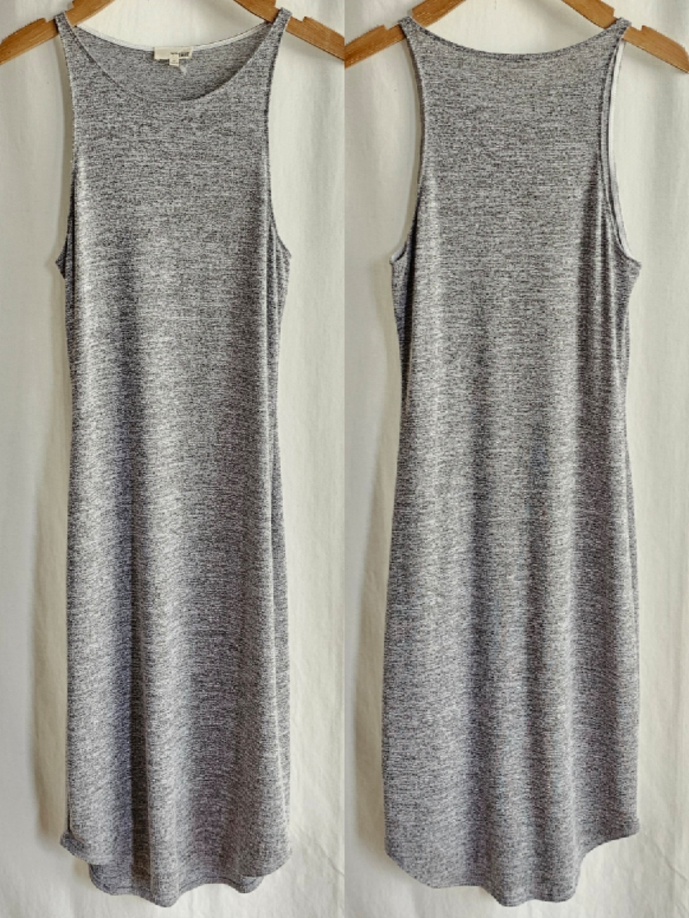 Aritzia Wilfred Free Heather Grey Sleeveless Knit Midi Dress - Picture 11 of 16
